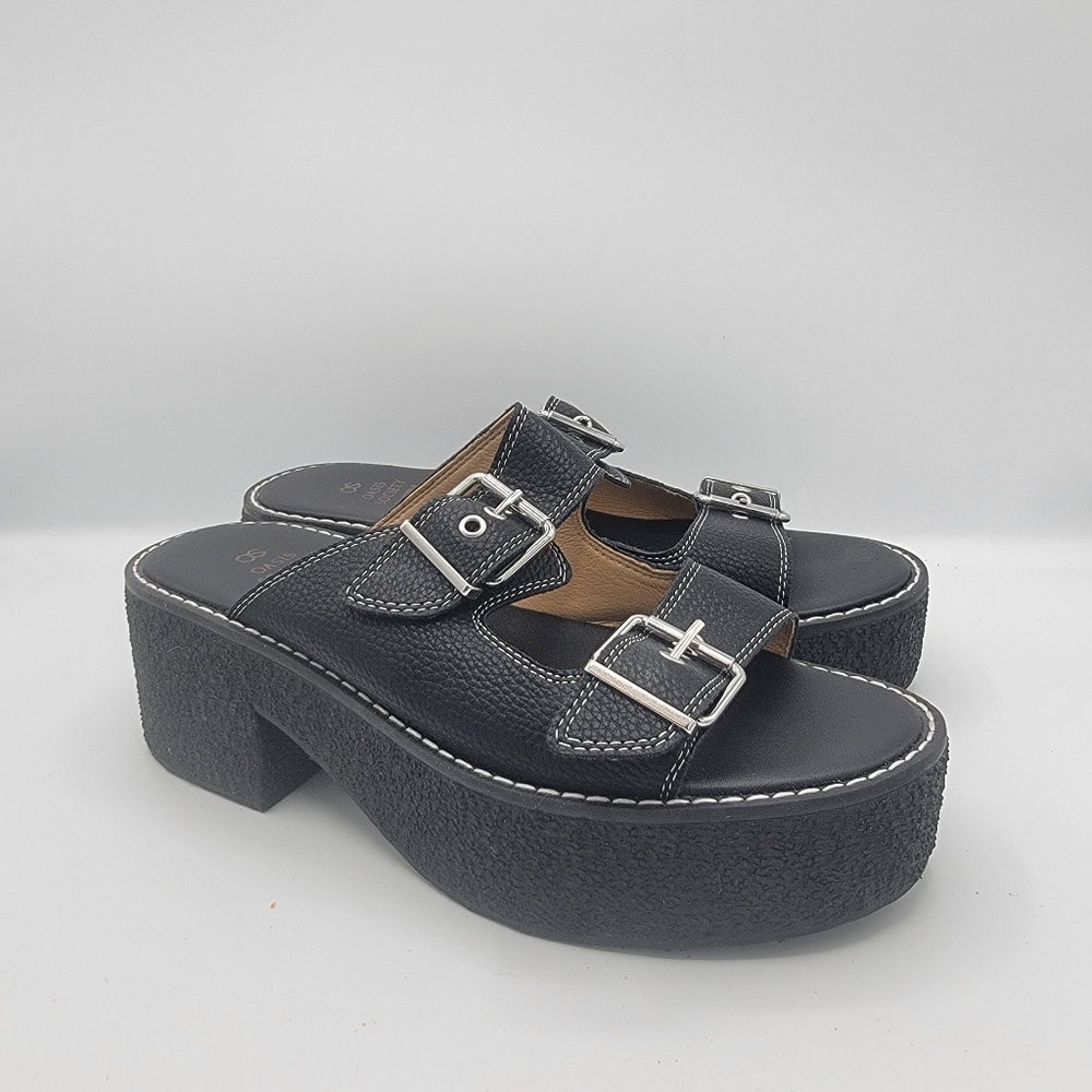 Oasis Society Platform Sandals with Buckle Detail